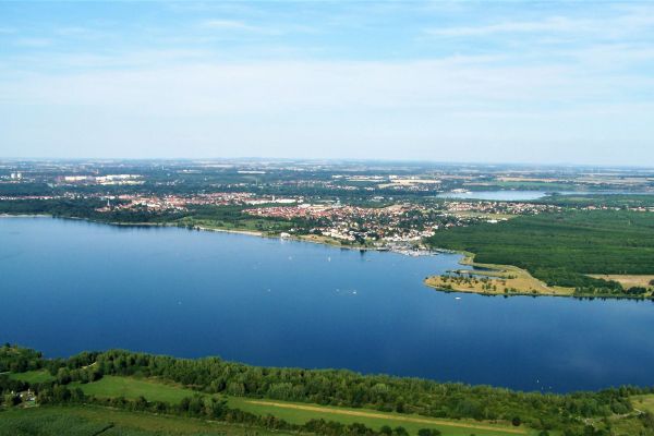 Aerial view of the Leipzig New Lakeland.