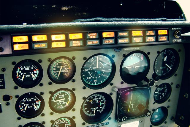 Flugzeug Cockpit
