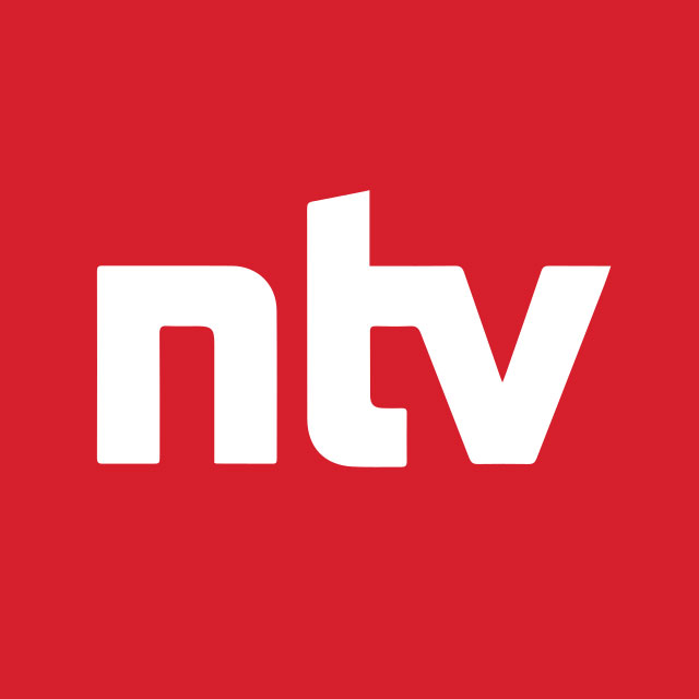Das rot-weiße Logo von NTV.